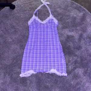 purple mini dress yesstyle